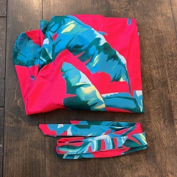 Short Sleeve Long V-Neck long Floral Maxi Dress Medium - Picture 16 of 16